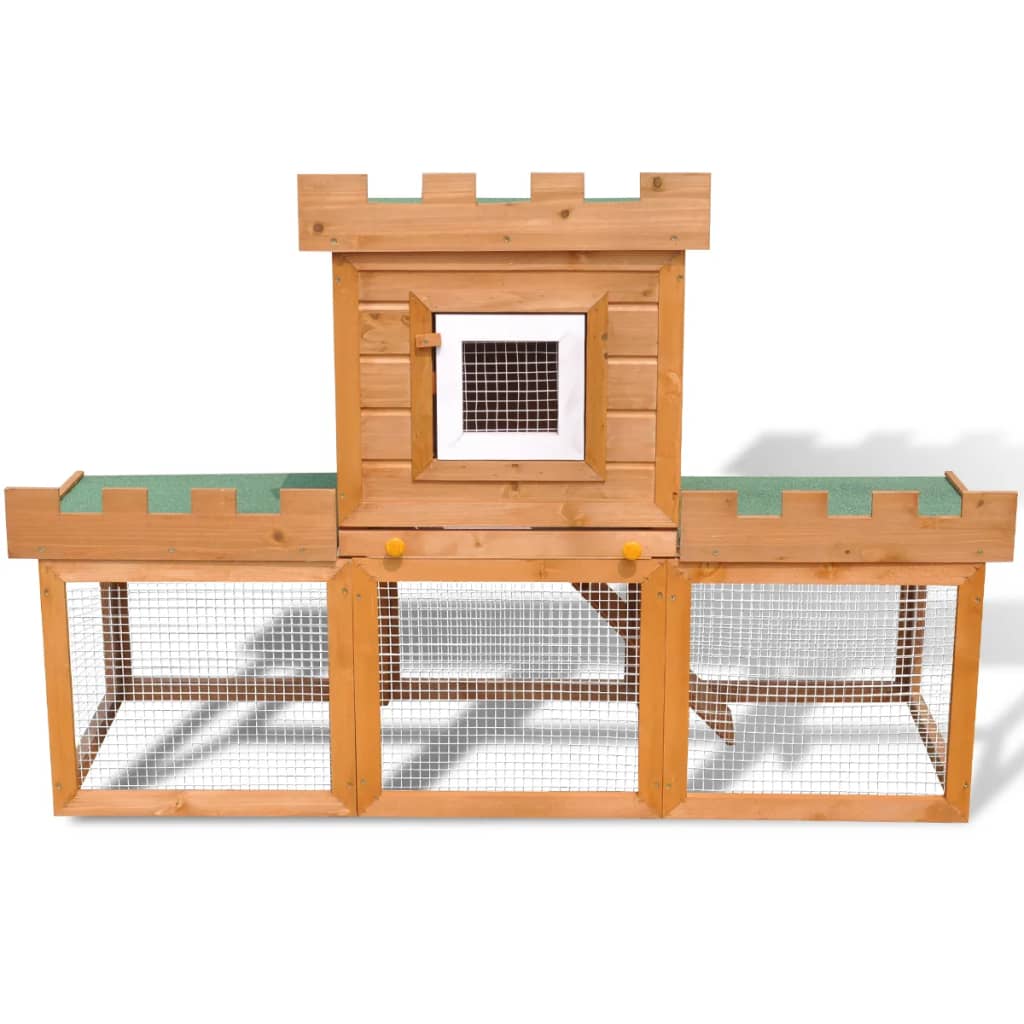 NNEVL Outdoor Large Rabbit Hutch House Pet Cage Single House