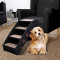NNEVL Folding Dog Stairs Black 62x40x49.5 cm