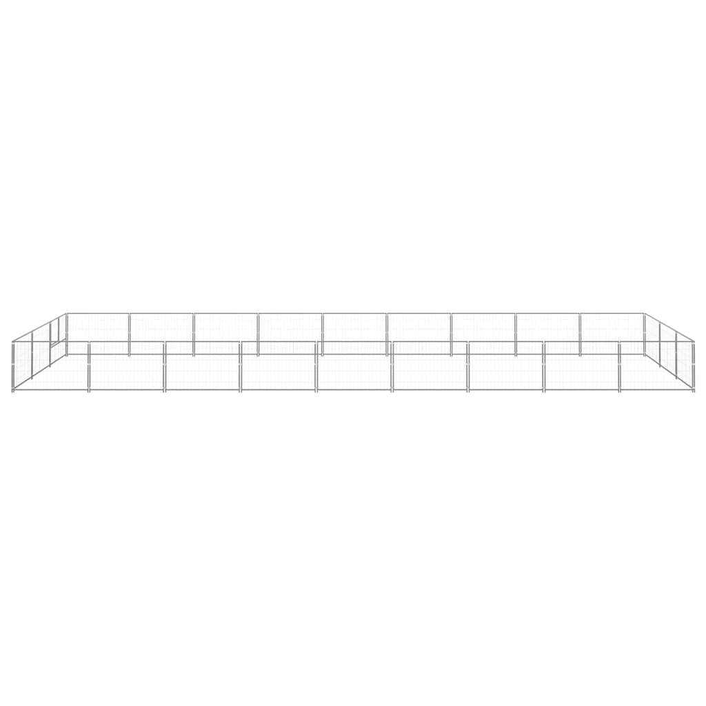 NNEVL Dog Kennel Silver 27 m² Steel