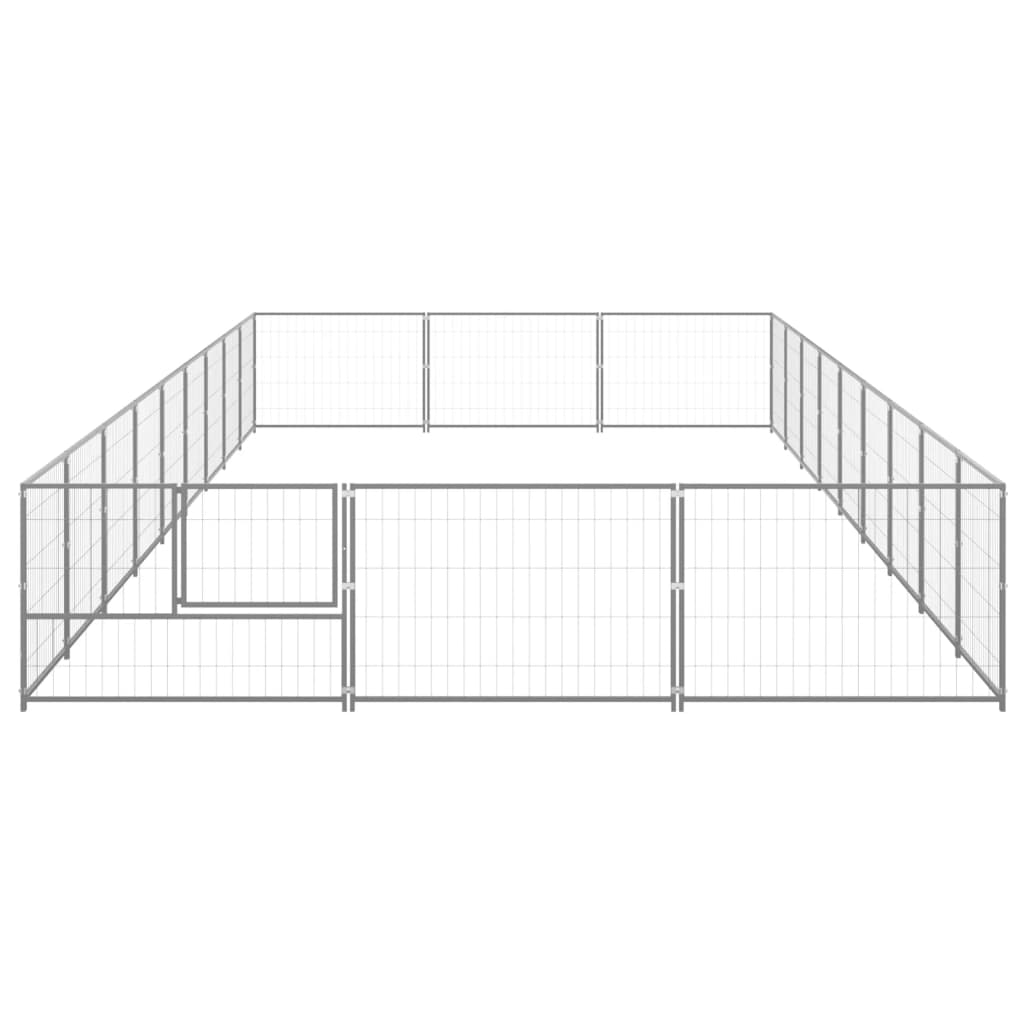 NNEVL Dog Kennel Silver 27 m² Steel